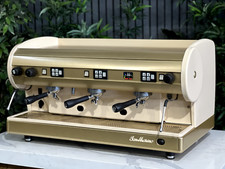 SAN MARINO LISA 3 GROUP CREAM & GOLD ESPRESSO COFFEE MACHINE COMMERCIAL CUSTOM