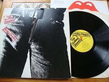 ROLLING STONES STICKY FINGERS LP ZIP SLEEVE N MINT UK 1971 1ST PRESSING & INSERT