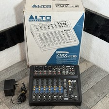 Alto Professional ZMX122FX 8‑Channel Mixer Alesis Effects Compact + Power Supply