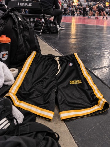 Mariners wrestling shorts - mariners,