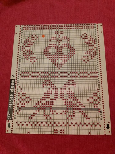 Passap pfaff punchcard - a, punchcard/