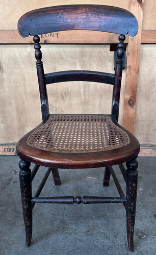 French mahogany child cane - french,