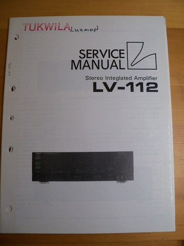Original luxman 112 service - luxman,