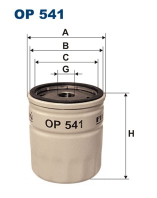 541 filtron oil filter - op,