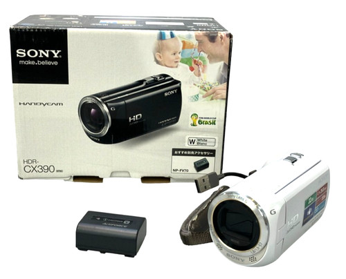 Sony hdr cx390 white - white, handycam