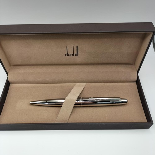 Dunhill silver ballpoint - silver, pen