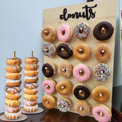 Wedding wooden donut stand - wedding,