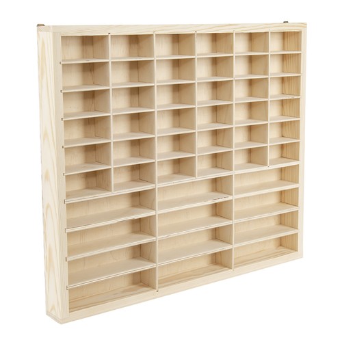 Grids wooden display case - 48,