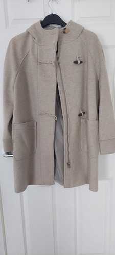 Oatmeal womens duffle coat - womens,