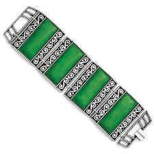 Stainless Steel Synthetic Jade