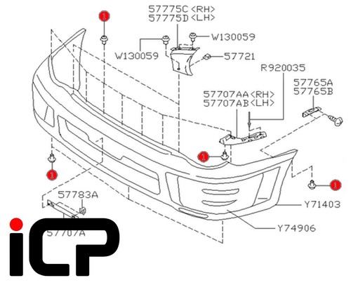 Prodrive front bumper fitting - bumper,