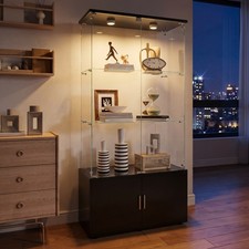 Glass display cabinet with - cabinet,