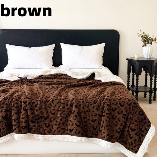 Leopard print throw large - throw,