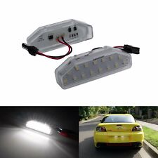 Pair White LED Licence Number Plate Light Lamp No Error For Mazda RX-8 2003-2012