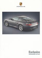 Porsche 911 996 Boxster 986 Exclusive Accessories Brochure Brochure 2001 X
