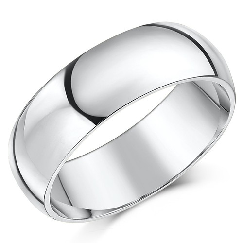 9ct white gold ring - ring, court