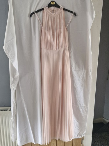 Coast blush pink pleated maxi - pleated,