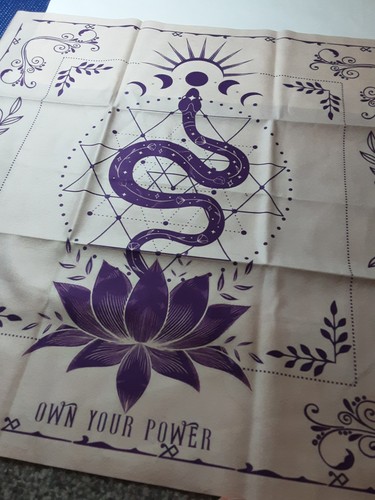Tarot card table cloth black - tarot,