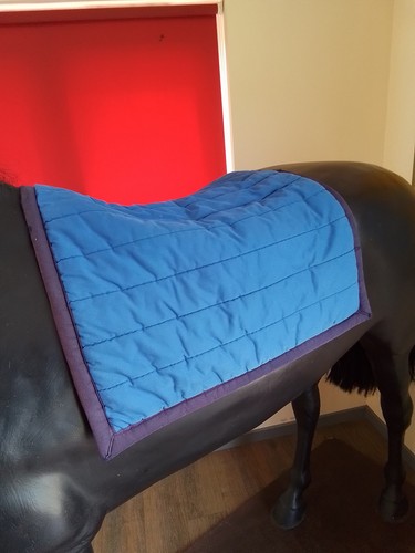 Blue polypads square saddle - blue,