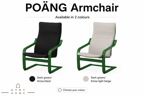 Ikea poang armchair - ikea, green