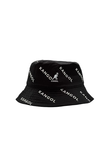 Kangol aop cotton black white - black,