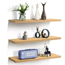 Set of 3 Floating Wall Shelves Picture Ledge Display Rack Book Hanging Shelf