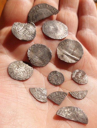 Silver hammered coins - job, lot