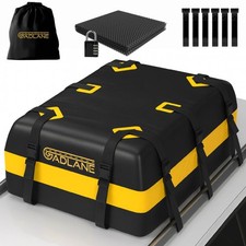 GADLANE Car Roof Bag 20 Cubic Feet Waterproof Storage Box Camping Trip Yellow