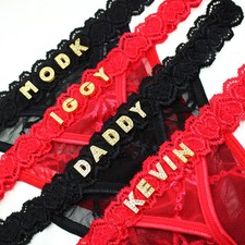 Custom Thong Panties Underwear Bikini G-string Boyfriend Name  MY KING SEXWIFE