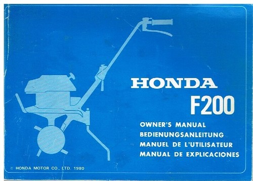 Honda f200 cultivator original - cultivator,