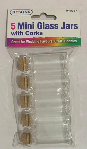 Mini glass jars - glass,