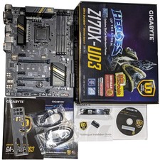 GIGABYTE GA-Z170X-UD3 LGA1151 Motherboard Used SATA Cables Included