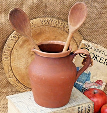 Terracotta jug pitcher glazed