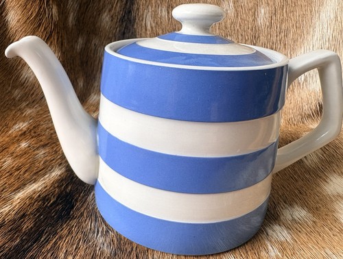 Green blue cornishware - t, g