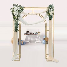 Classic Free Standing Metal  Garden Arch Frame Wedding Flower Backdrop Display!