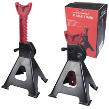 2Pcs Axle Stands Floor Jack Heavy Duty Lifting 3 Ton Capacity Stand Car Caravan