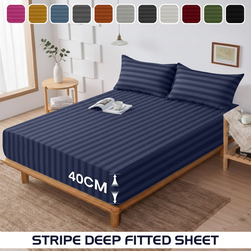 Hotel quality stripe fitted - stripe,