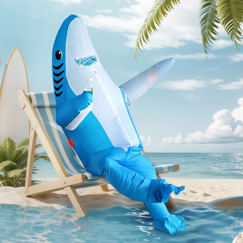 Cute shark inflatable costume - cute,