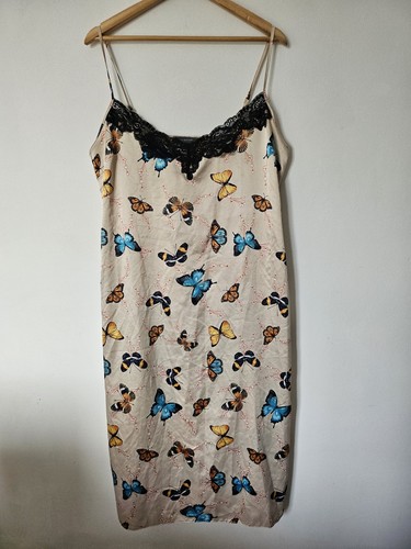 Primark cream satin butterfly - cream,