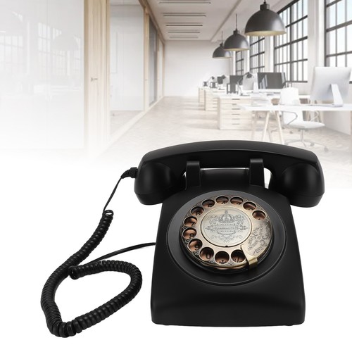 Black retro phone - retro, 1960s