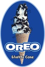 Ice cream van sticker Oval