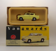 VANGUARDS VA1008 FORD ANGLIA YELLOW MINT BOXED 1:43