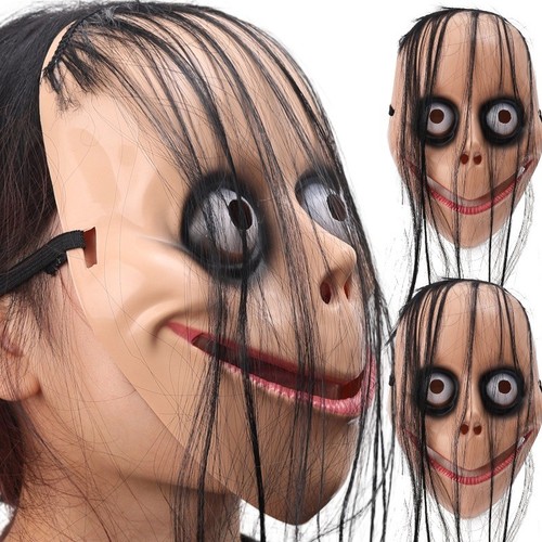 Scary mask exaggerated - -,