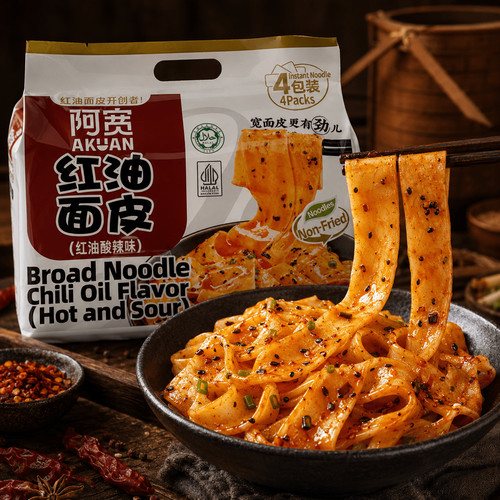 Kuan red oil broad - red,