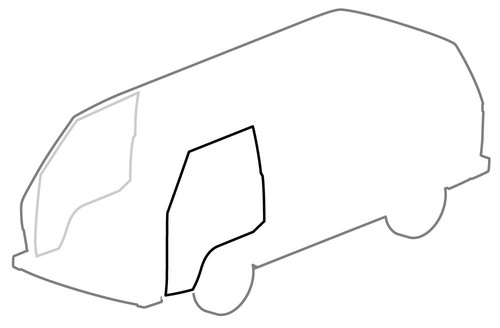 Door seal left - left, vw