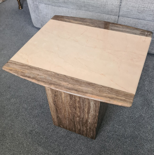 Square marble coffee table - coffee,