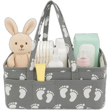 Baby Diaper Caddy,Nursery Organizer, Nappy Storage Bag