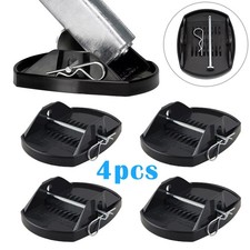 4PC Caravan Feet Pads Heavy Duty Caravan Leg Foot Pads Stabiliser Jack Pads RV