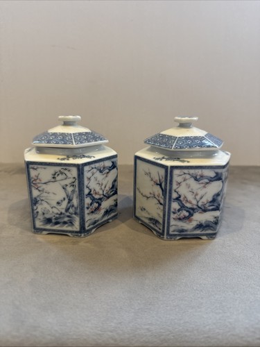 Blue white hexagonal - 2x,