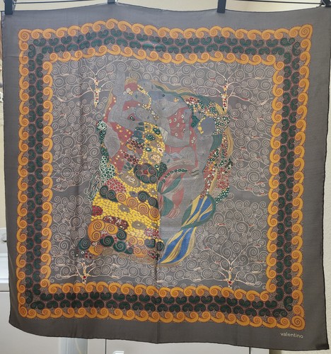Valentino silk scarf tree - scarf, of